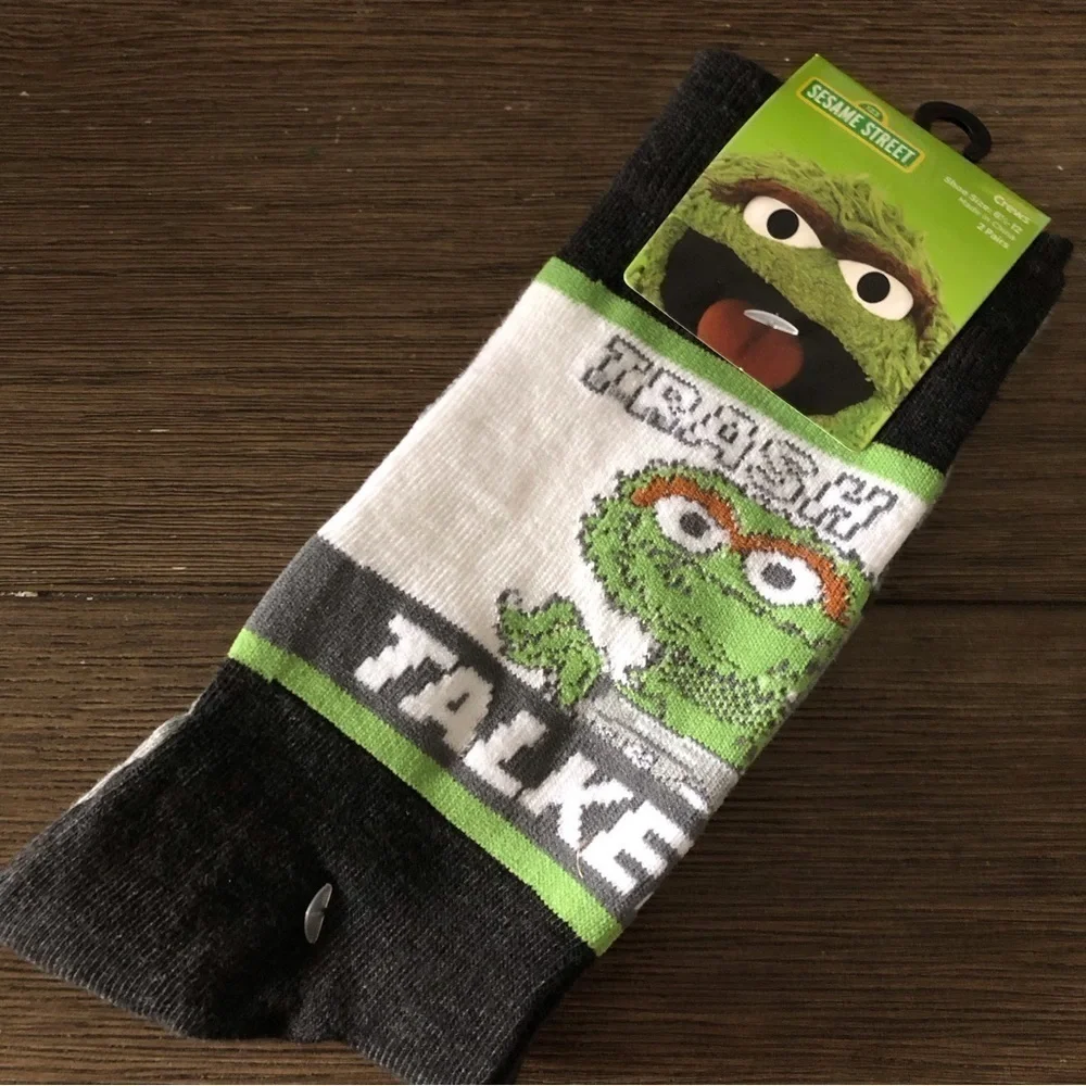 Sesame Street 2 pairs crew socks